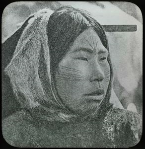 Image: Tattoo Marks on Face of Baffin Land Woman